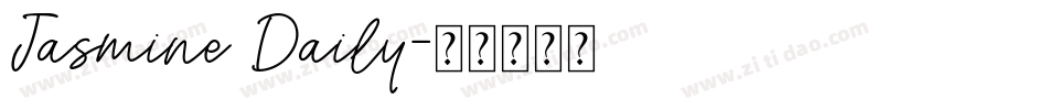 Jasmine Daily字体转换